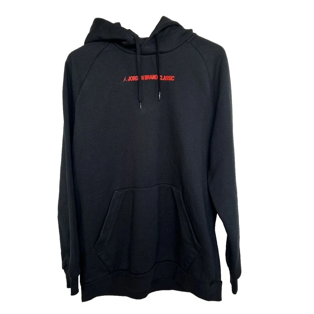 Jordan Sport DNA Fleece Hoodie Men's Size L Black CU2562-010 Jumpman Graphic